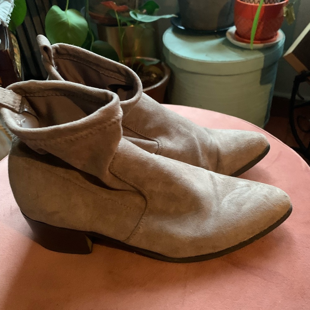 Gray suede booties (Forever 21, size 8)